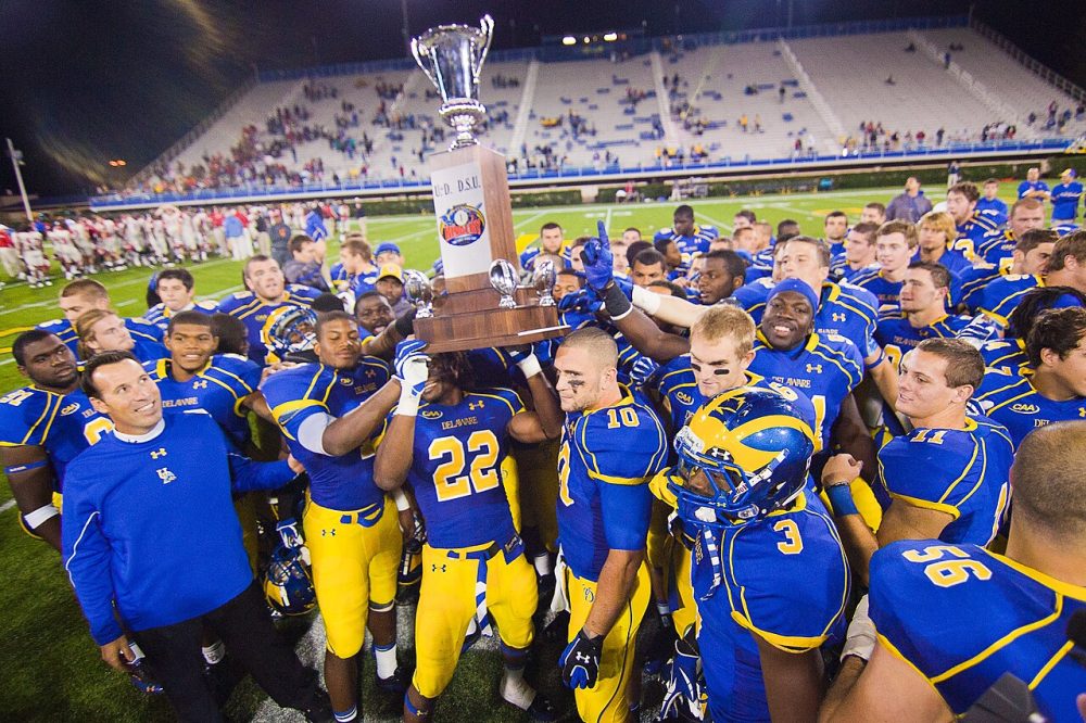 Delaware receives the first state cup after defeating Delaware State d